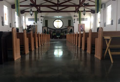 inside church