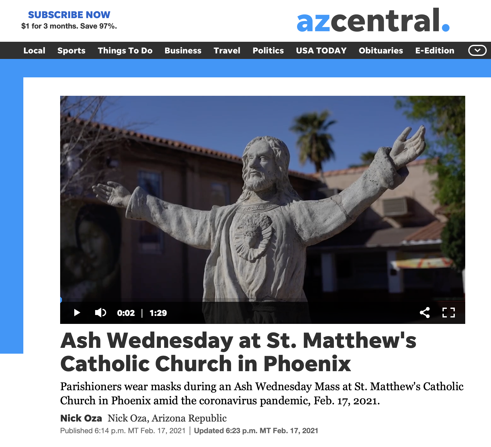 AZ Central Article
